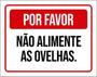 Imagem de Kit 3 Placas De Por Favor Não Alimente As Ovelhas 36X46