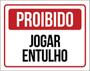 Imagem de Kit 3 Placas De Proibido Jogar Entulho 36X46