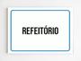 Imagem de kit 3 placas de sinalização de ambiente refeitorio mdf