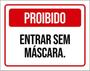 Imagem de Kit 3 Placas De Sinalização - Proibido Entrar Sem Camisa