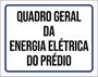 Imagem de Kit 3 Placas De Sinalização - Quadro Geral Energia Elétrica