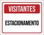 Imagem de Kit 3 Placas De Visitantes Estacionamento 36X46