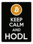 Imagem de Kit 3 Placas Decorativa - Keep Calm And Hold Bitcoin