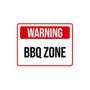 Imagem de Kit 3 Placas Decorativa - Warning Bbq Zone