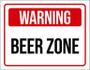 Imagem de Kit 3 Placas Decorativa - Warning Beer Zone