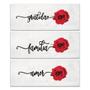 Imagem de Kit 3 Placas Decorativas Frase Gratidão e Amor 40x15 cm Mdf