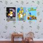 Imagem de Kit 3 Placas Decorativas Simpsons 02 MDF 3mm 18x26