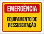 Imagem de Kit 3 Placas Emergência Equipamento Ressuscitação 36X46