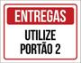 Imagem de Kit 3 Placas Entregas Utilize Portão 2 36X46