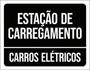 Imagem de Kit 3 Placas Estação De Carregamento Carros Elétricos