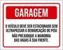 Imagem de Kit 3 Placas Garagem Demarcação Piso