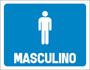 Imagem de Kit 3 Placas Horizontal Banheiro Masculino 36X46