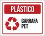 Imagem de Kit 3 Placas Lixo Plástico Garrafa Pet 36X46