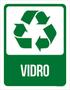 Imagem de Kit 3 Placas Lixo Verde Vidro 36X46