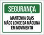 Imagem de Kit 3 Placas Mantenha Suas Mõs Longe Máquina Movimento 36X46