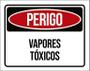 Imagem de Kit 3 Placas Perigo Vapores Tóxicos