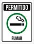 Imagem de Kit 3 Placas Permitido Fumar 36X46