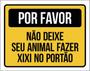 Imagem de Kit 3 Placas Por Favor Não Deixe Animal Fazer Xixi Portão