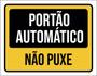 Imagem de Kit 3 Placas Portão Automático Não Puxe 36X46