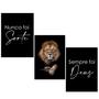 Imagem de Kit 3 Placas Quadros Decorativos Decoração Nunca Foi Sorte Sempre Foi Deus 15x21