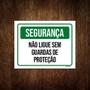 Imagem de Kit 3 Placas Segurança Não Ligue Sem Guardas Proteção