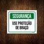 Imagem de Kit 3 Placas Segurança Use Proteção De Braço