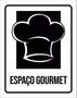 Imagem de Kit 3 Placas Setor Espaço Gourmet 36X46