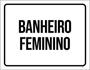 Imagem de Kit 3 Placas Sinalização - Banheiro Feminino Setor