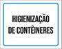 Imagem de Kit 3 Placas Sinalização - Higienização Contêineres