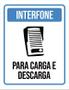 Imagem de Kit 3 Placas Sinalização - Interfone Carga Descarga Ml3782