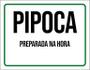 Imagem de Kit 3 Placas Sinalização - Pipoca Preparada Na Hora