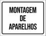 Imagem de Kit 3 Placas Sinalização Setor Montagem De Aparelhos