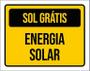 Imagem de Kit 3 Placas Sinalização - Sol Energia Solar