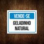 Imagem de Kit 3 Placas  Vende-se Geladinho Natural