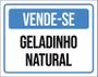 Imagem de Kit 3 Placas Vende-Se Geladinho Natural