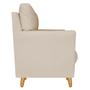 Imagem de Kit 3 Poltronas Decorativa Angel Suede Bege - VRM Decor