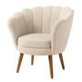 Kit 3 Poltronas Decorativas Pétala Sala de Estar Tecido Veludo Bege Kimi Decor Imagem de Kit 3 Poltronas Decorativas Pétala Sala de Estar Tecido Veludo Bege Kimi Decor