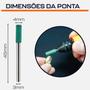 Imagem de Kit 3 Ponta Montada De Borracha 4Mm Haste 3Mm Micro Retifica