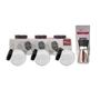 Imagem de Kit 3 Porta Condimentos 150 ml Com 1 Moedor 170ml De Vidroo