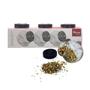 Imagem de Kit 3 Porta Condimentos 150 ml Com 1 Moedor 170ml De Vidroo
