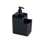 Imagem de Kit 3 Porta Detergente Esponja Com Bico Dosador Rattan Preto