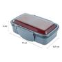 Imagem de Kit 3 Potes 2 Em 1 Electrolux Lunch Box Easy Open Vermelho