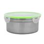 Imagem de Kit 3 Potes de Aço Inox com tampa Unyhome