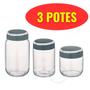 Imagem de Kit 3 Potes De Mantimentos Vegas Resistente