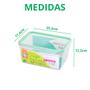 Imagem de Kit 3 Potes Empilhaveis Organizadores de Geladeira 3,5L Com Travas Hermético Sanremo