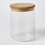 Imagem de Kit 3 Potes Herméticos de Vidro com Tampa de Bambu 750ml Porta Alimentos Mantimentos