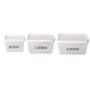 Imagem de Kit 3 potes multiuso retangulares 810ml, 2400ml e 4950ml Chef Pro