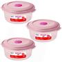 Imagem de Kit 3 potes Plástico 530ml UltraProtect freezer lava-louças Micro-Ondas Conserva alimentos seguro Saudavel Prático Conjunto