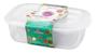 Imagem de Kit 3 Potes Plastico Com Tampa Transparente Sanremo