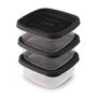 Imagem de Kit 3 Potes Quadrados Multiuso 580ml